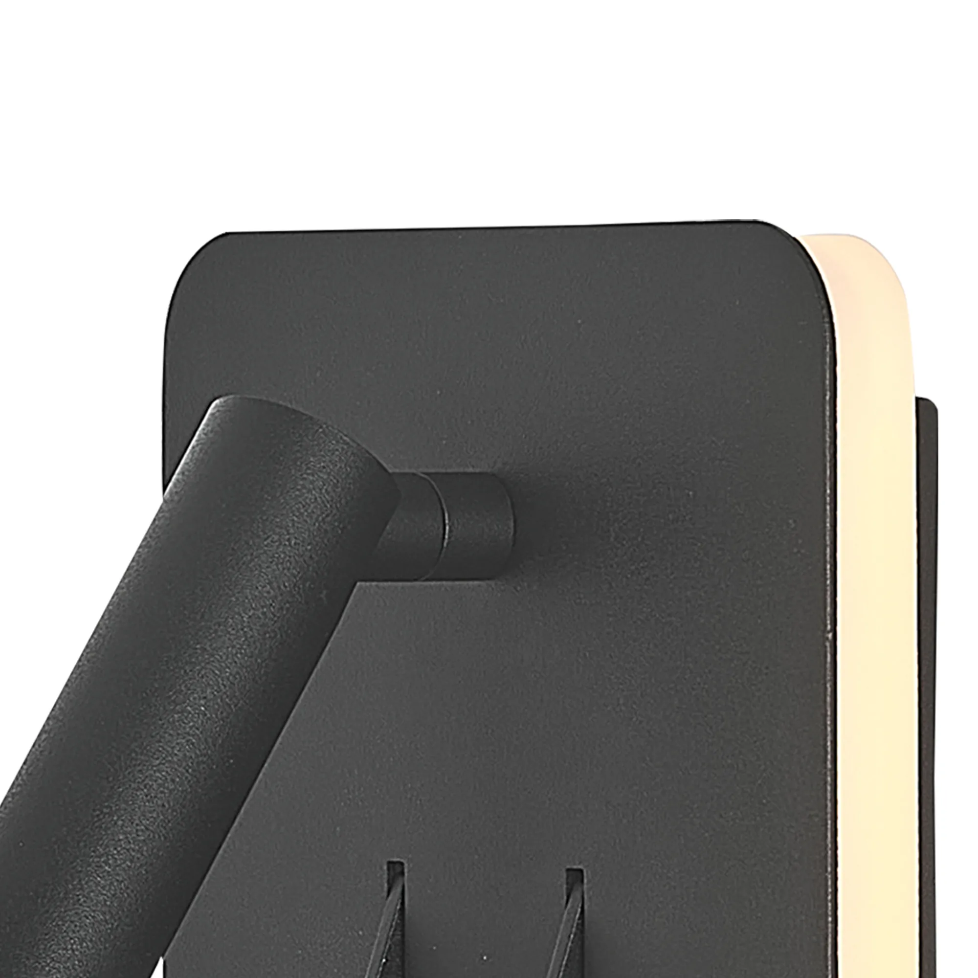 Cayman Square Wall + Reading Light 6W + 3W LED Switched Sand Black M7826  Mantra Fusion Cayman